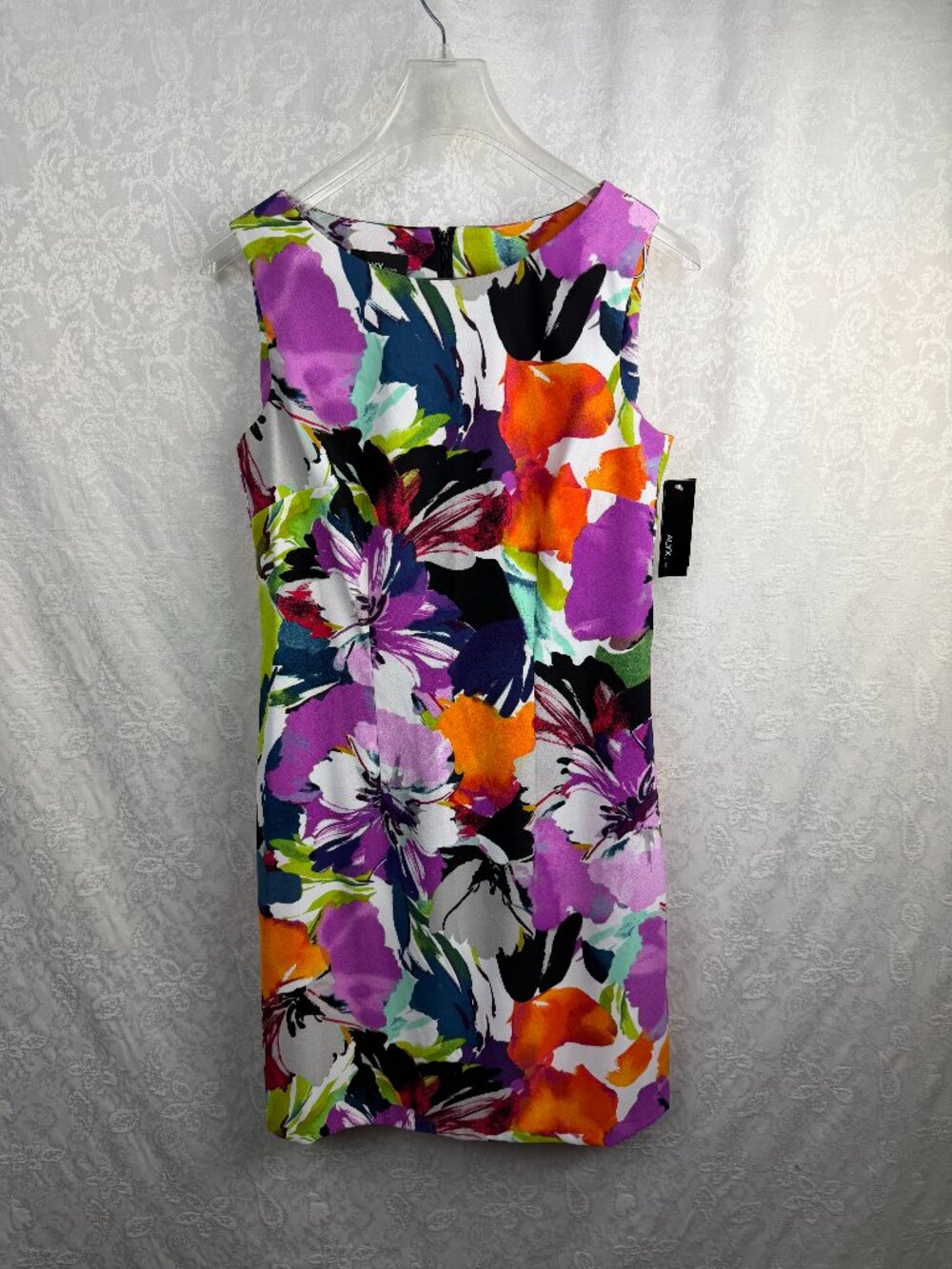 ALYX Women's Size 6 Floral Sleeveless Shift Dress Abstract Multicolor Mod Party